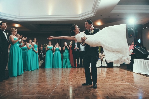 Francisco y Luisa en el baile de abertura en la recepción